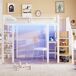 Cama alta para niños 252x98 Cama alta para niños 252x98 Blanco