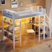 Cama alta para niños 252x98 Cama alta para niños 252x98 Blanco