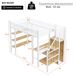 Cama alta para niños 252x98 Cama alta para niños 252x98 Blanco