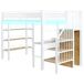 Cama alta para niños 252x98 Cama alta para niños 252x98 Blanco