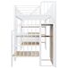 Cama alta para niños 252x98 Cama alta para niños 252x98 Blanco
