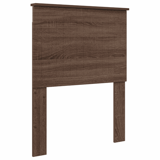 Estrutura de cama de solteiro moderno com cabeceira - Carvalho Marrom 75 x 190 cm