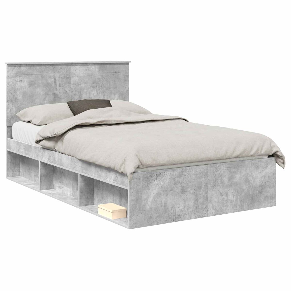 Estructura de cama matrimonial 138x200 Gris