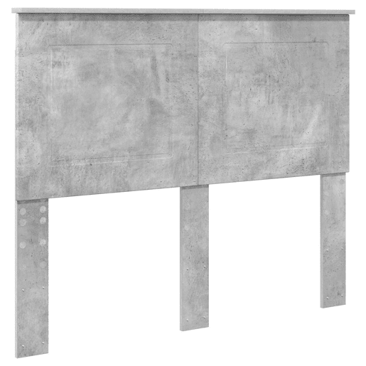 Estrutura da Cama de casal simple com cabeceira Cinza Concreto 135 x 190 cm