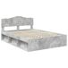 Estructura de cama matrimonial 143x206 Estructura de cama matrimonial 143x206 Gris