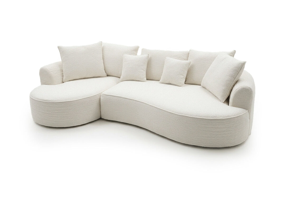 Sofa chaise longue modular mary 300cm, beige, chaise izquierdo