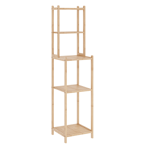 Estante de casa de banho Anun bambu 128x30x30cm - Natural en.casa
