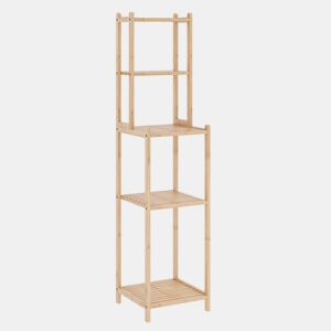 Estante de casa de banho Anun bambu 128x30x30cm - Natural en.casa