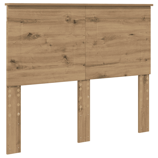 Estrutura de cama de casal moderno com cabeceira - Carvalho Artesanal 135 x 190 cm