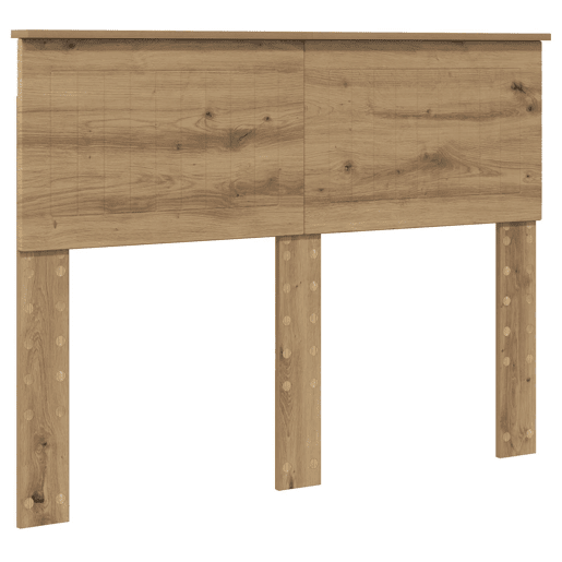 Estrutura de cama de casal moderno com cabeceira - Carvalho Artesanal 135 x 190 cm