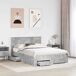 Estructura de cama matrimonial 143x200 Estructura de cama matrimonial 143x200 Gris