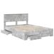 Estructura de cama matrimonial 143x200 Estructura de cama matrimonial 143x200 Gris