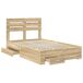 Estructura De Cama Doble Matrimonial 135x190 Estructura De Cama Doble Matrimonial 135x190 Gris