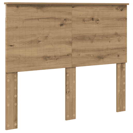 Estrutura de cama de casal moderno com cabeceira - Carvalho Artesanal 135 x 190 cm
