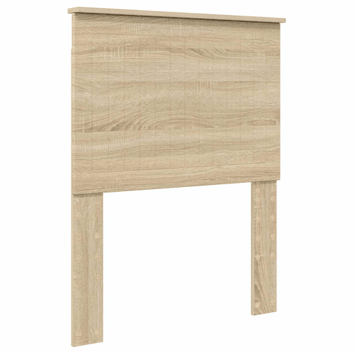 Estrutura de cama de solteiro moderno com cabeceira - Carvalho Sonoma 75 x 190 cm
