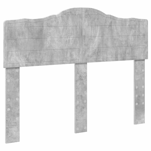 Estrutura da Cama de casal simple com cabeceira Cinza Concreto 135 x 190 cm
