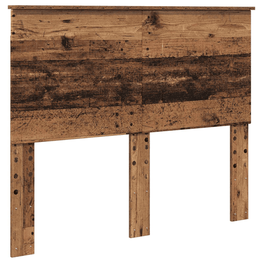 Estrutura de cama de casal com cabeceira - Madeira antiga 135 x 190 cm