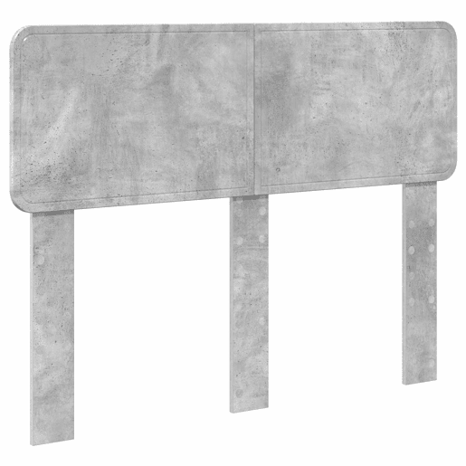 Estrutura da Cama de casal simple com cabeceira Cinza Concreto 135 x 190 cm