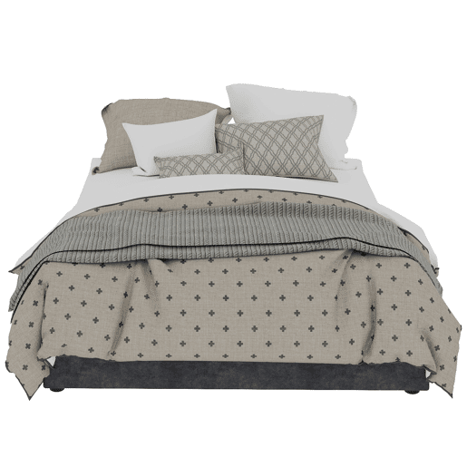 Cama moderna 140x200 - Estilo simples, com pistões elevatórios - Cinza Cama moderna 140x200 - Estilo simples, com pistões elevatórios - Cinza