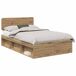 Estructura de cama matrimonial 138x196 Estructura de cama matrimonial 138x196 Roble Artisan