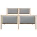 Estructura de cama matrimonial 145x209 Estructura de cama matrimonial 145x209 Blanco/ Gris Claro