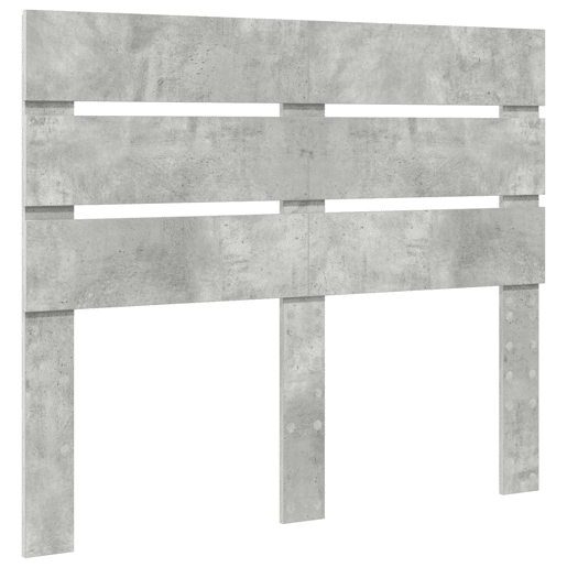 Estrutura da Cama de casal simple com cabeceira Cinza Concreto 135 x 190 cm