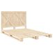Estructura de cama matrimonial 140x200 Estructura de cama matrimonial 140x200 Gris/natural