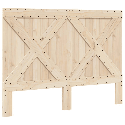 Estrutura de Cama de casal simple com cabeceira 140x200 cm pinho maciço Estrutura de Cama de casal simple com cabeceira 140x200 cm pinho maciço