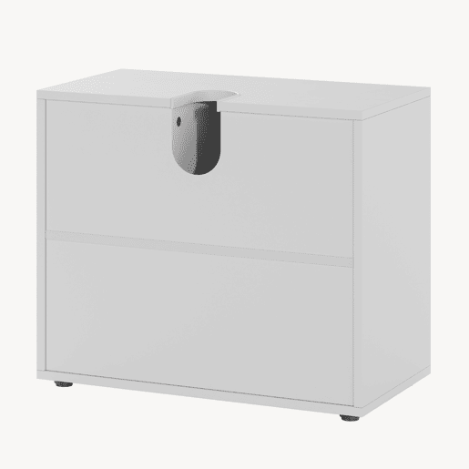 Armário para casa de banho Kulaik 1 porta e 3 prateleiras 51x60x32cm - Branco en.casa