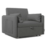 Poltrona cama Nest 1 Nalui Recliner 3 em 1 (93x100x79cm) com 2 almofadas Gris Antracita