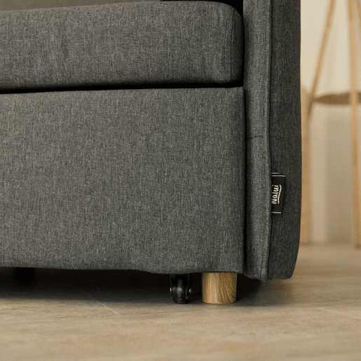 Poltrona cama Nest 1 Nalui Recliner 3 em 1 (93x100x79cm) com 2 almofadas Gris Antracita