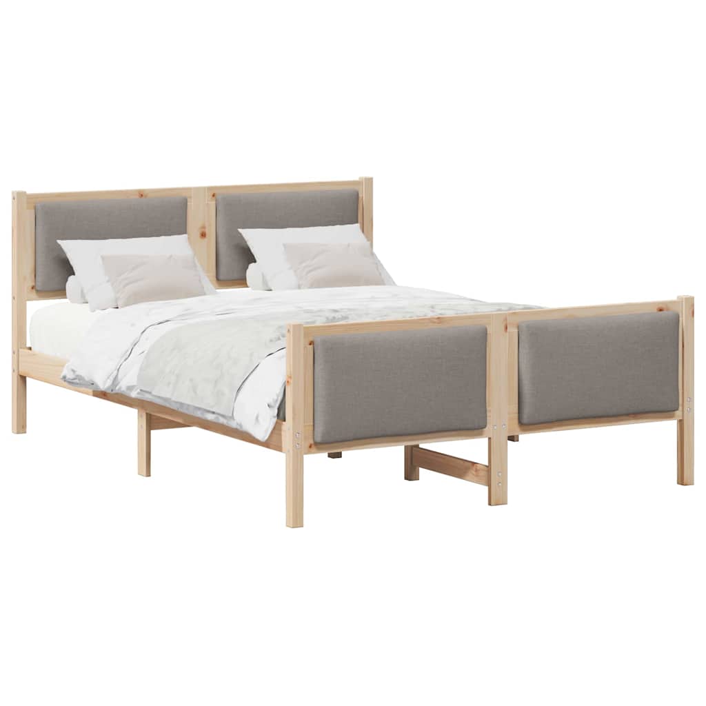 Estructura de cama matrimonial 145x209 Marrón