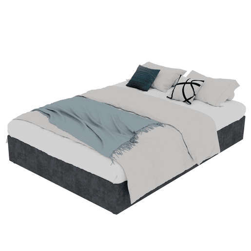 Cama moderna 160x200 cm - estilo simples, com elevação hidráulica - Cinza Cama moderna 160x200 cm - estilo simples, com elevação hidráulica - Cinza