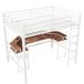 Cama alta para niños 204x144 Cama alta para niños 204x144 Blanco