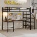 Cama alta para niños 106x197 Cama alta para niños 106x197 Negro
