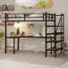 Cama alta para niños 106x197 Cama alta para niños 106x197 Negro