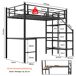 Cama alta para niños 106x197 Cama alta para niños 106x197 Negro