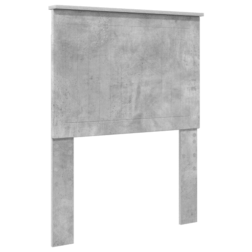 Estrutura de cama de solteiro para adultos com cabeceira Cinza Concreto 75 x 190 cm
