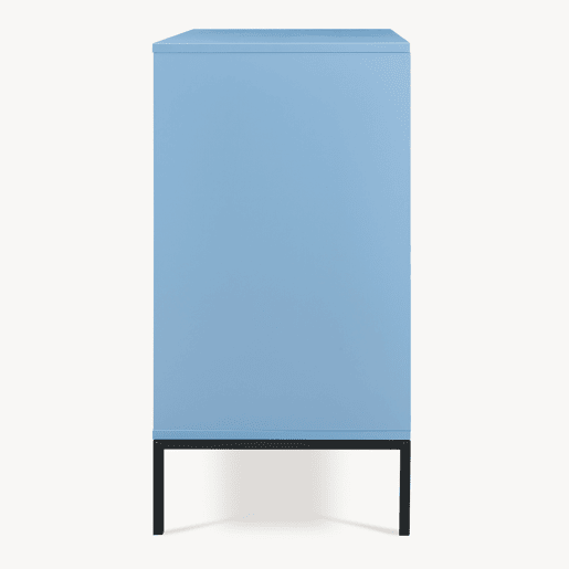 Cómoda Colwyn com 3 gavetas MDF 78x80x40 cm - Azul en.casa