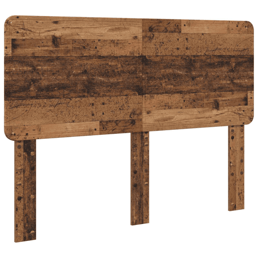 Estrutura de cama de casal com cabeceira - Madeira antiga 140 x 190 cm