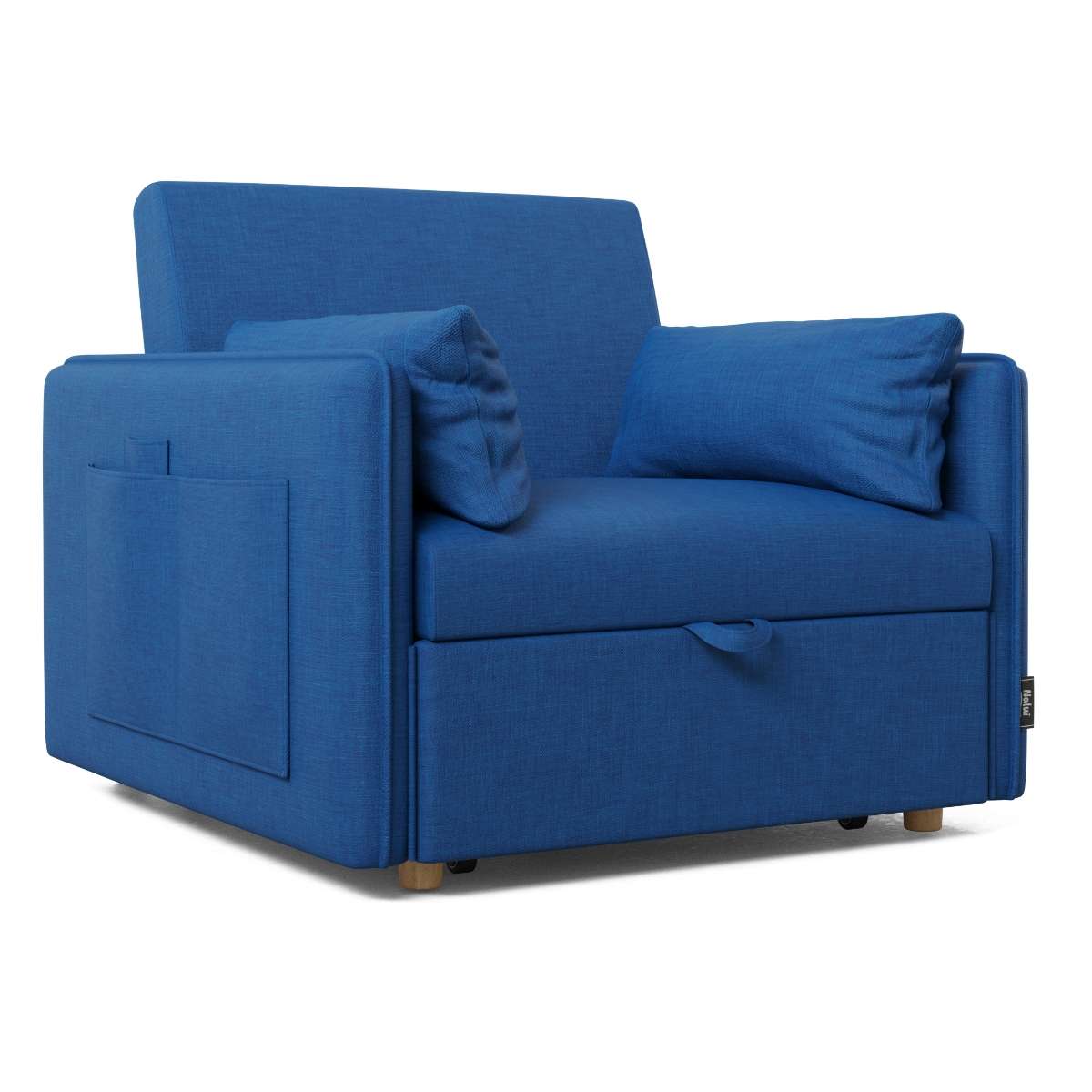 Sillón cama nest 1 nalui azul marino reclinable 3 en 1 (93x100x79cm) con 2 cojines