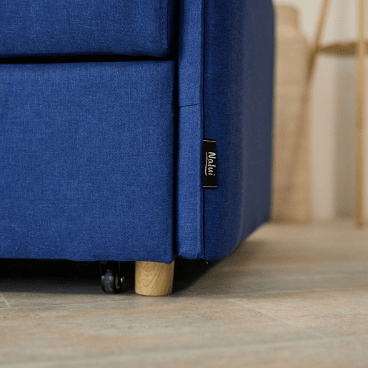 Poltrona cama Nest 1 Nalui Recliner 3 em 1 (93x100x79cm) com 2 almofadas Azul Marino