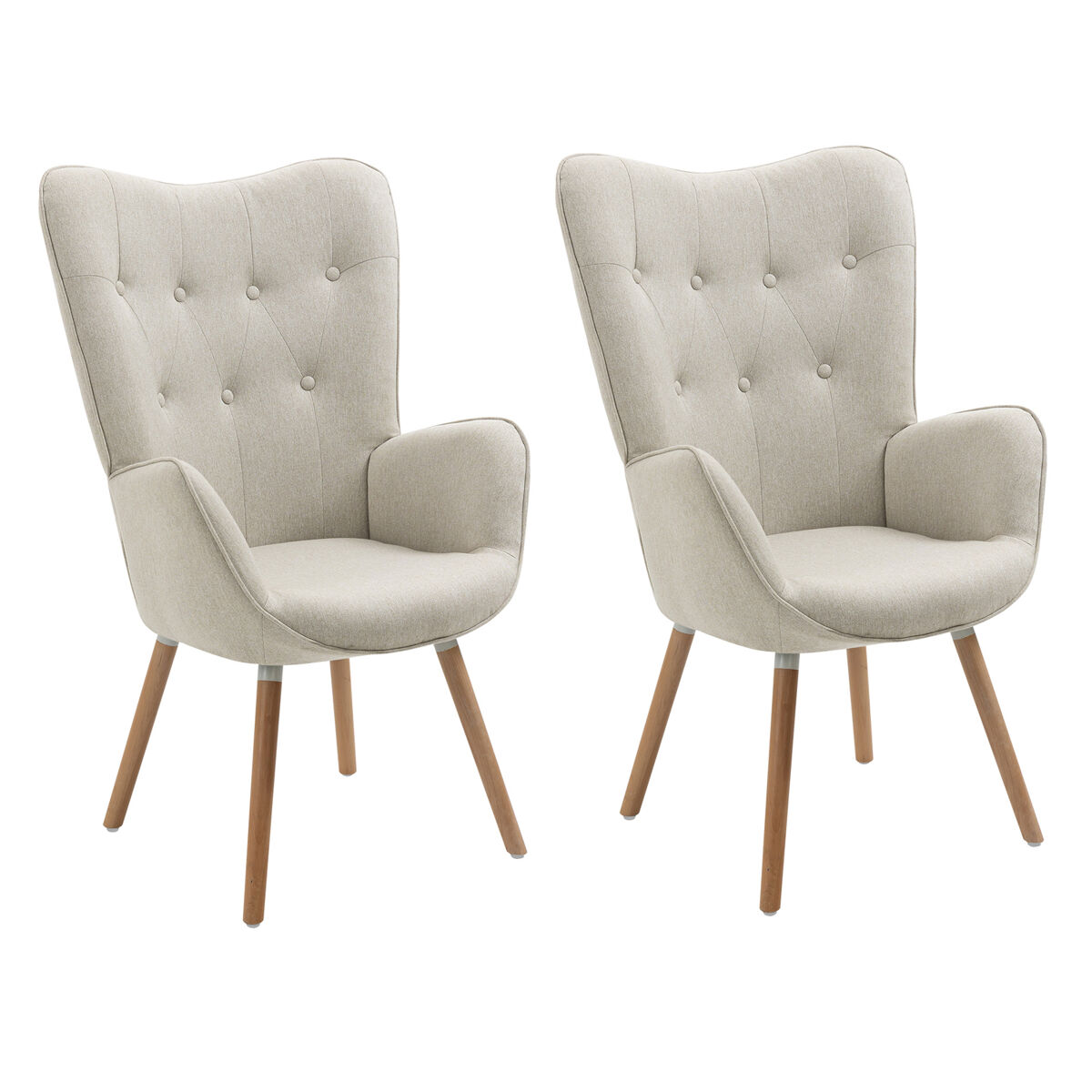 MEUBLES COSY 2 Sillones de Salon Escandinavos Confortables