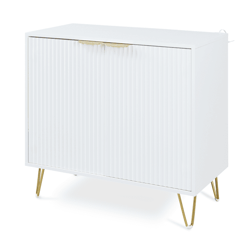 Aparador Trondi 2 portas 75x80x40cm - Branco en.casa Aparador Trondi 2 portas 75x80x40cm - Branco en.casa