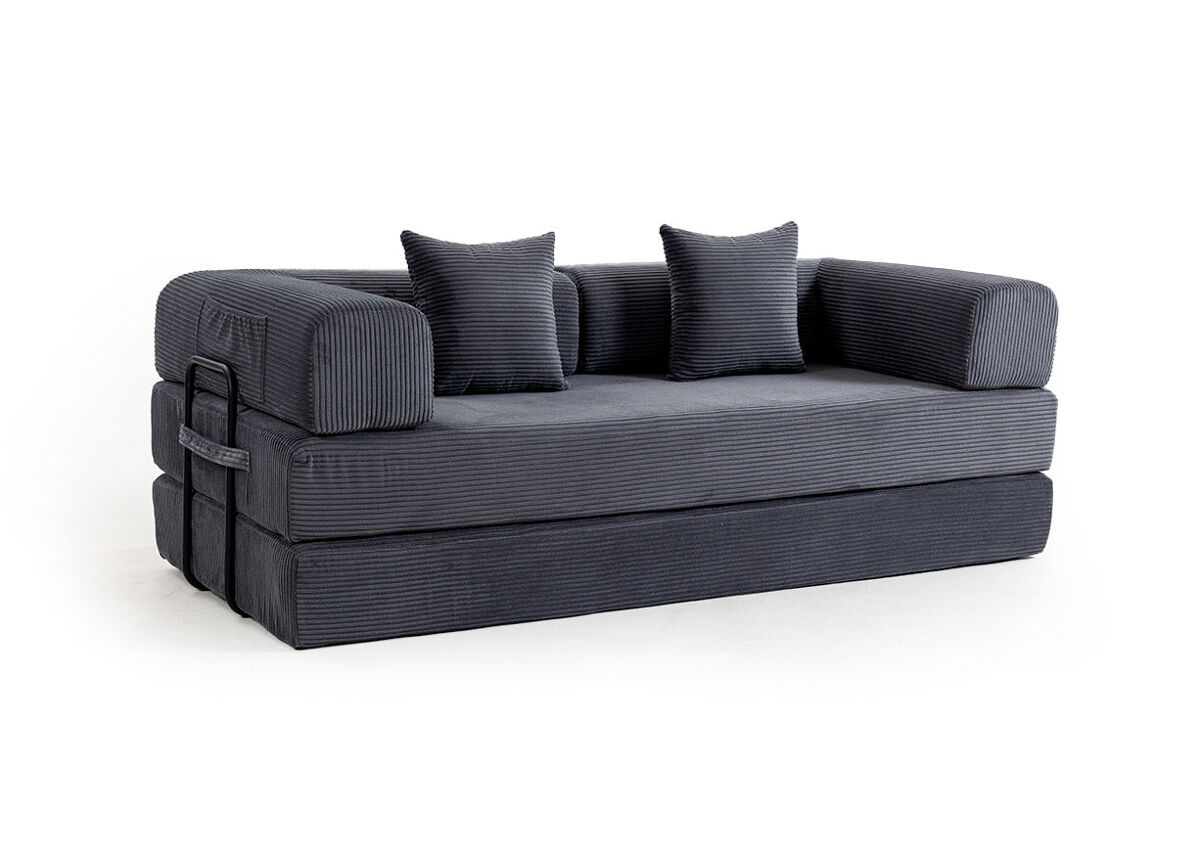 Sofa cama modular daza 195cm, gris