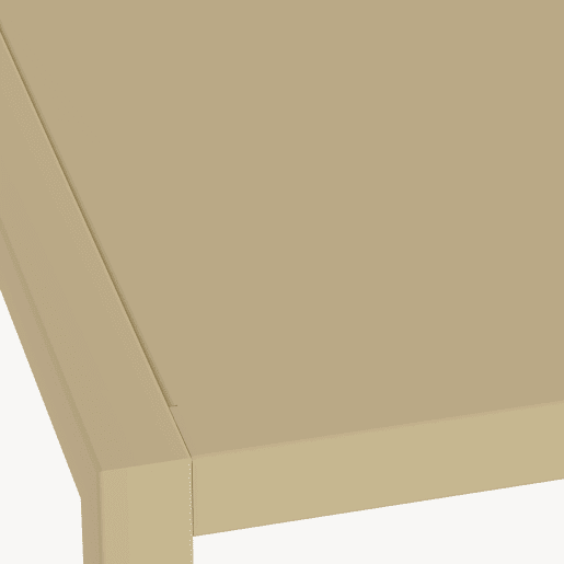 Mesa de consola Strömstad em aço 80 x 80 x 26 cm - camelo en.casa