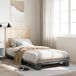 Estructura de cama individual para adultos 90x200 Estructura de cama individual para adultos 90x200 Gris/natural