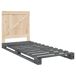 Estructura de cama individual para adultos 90x200 Estructura de cama individual para adultos 90x200 Gris/natural