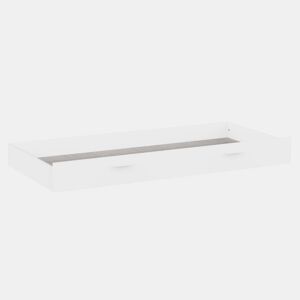 Cama com gavetas Tidy para quarto juvenil, compatível com colchões de 90x190 cm, branco fosco