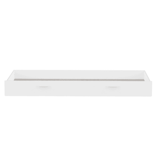 Cama com gavetas Tidy para quarto juvenil, compatível com colchões de 90x190 cm, branco fosco
